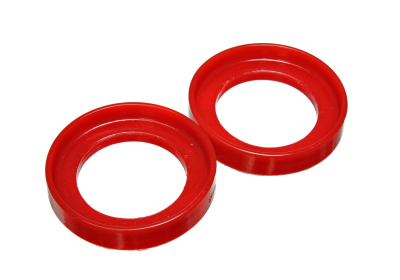 Honda Prelude Spring Isolators - Rear Front - Energy Suspension - Performance Polyurethane - Red - `92-`01